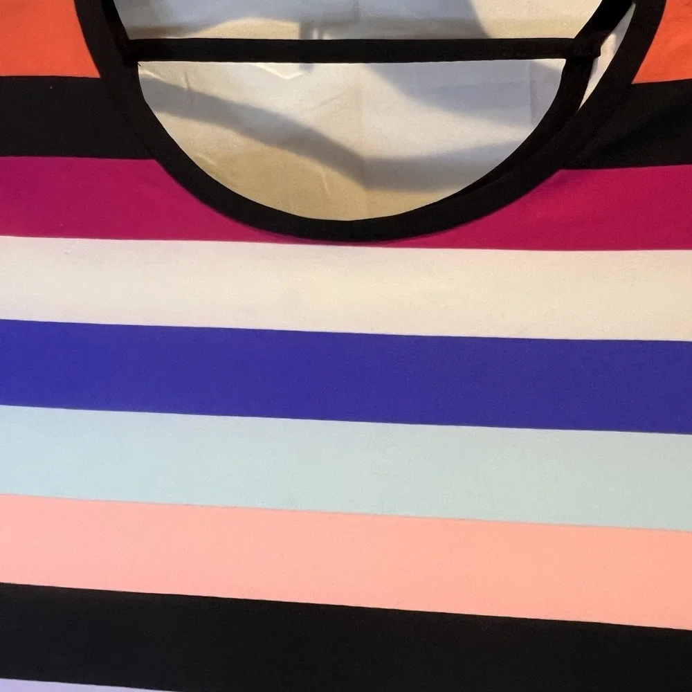NWT Wonder Nation Girls XL Plus (14/16) Tshirt Tee‎ Bright Stripes Long Sleeve